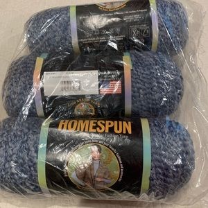 Homespun yarn 3 pack.   Perfect for that fall sweater knitting project.